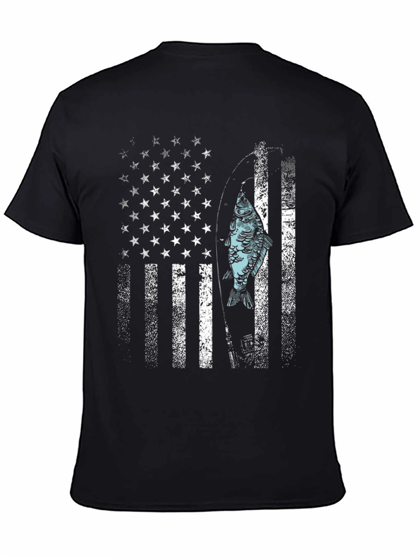 American Flag Fishing T-Shirt
