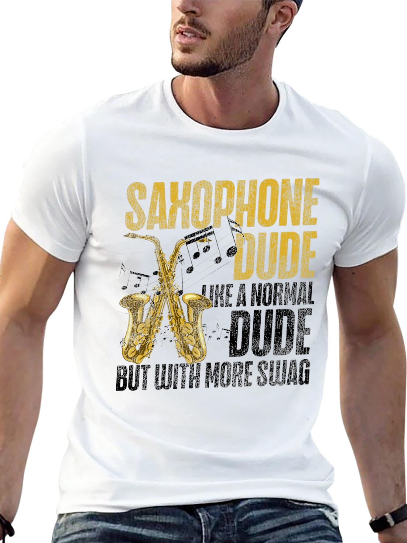 Saxophone Dude Graphic T-Shirt