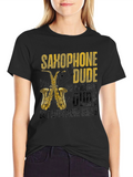 Saxophone Dude Graphic T-Shirt