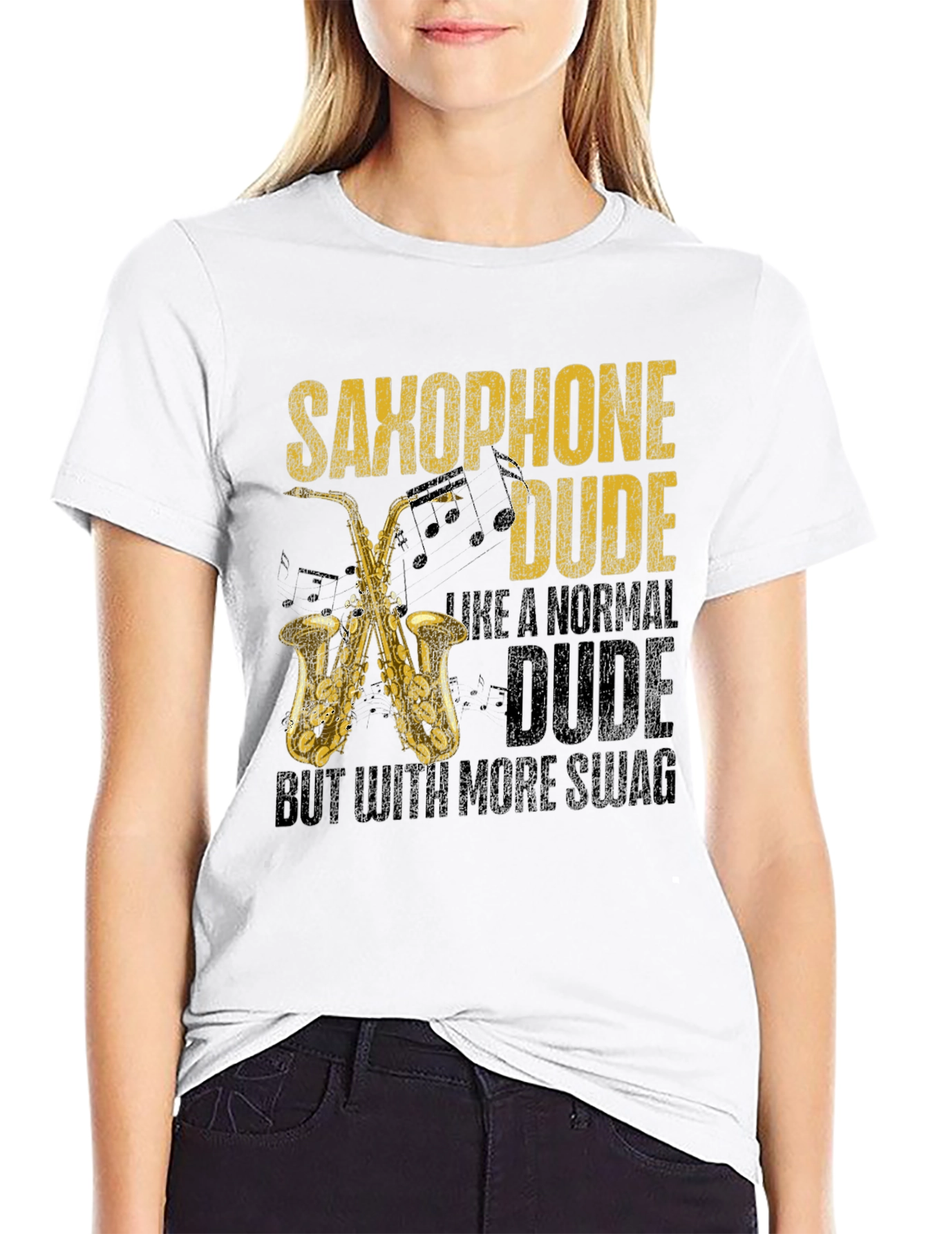 Saxophone Dude Graphic T-Shirt