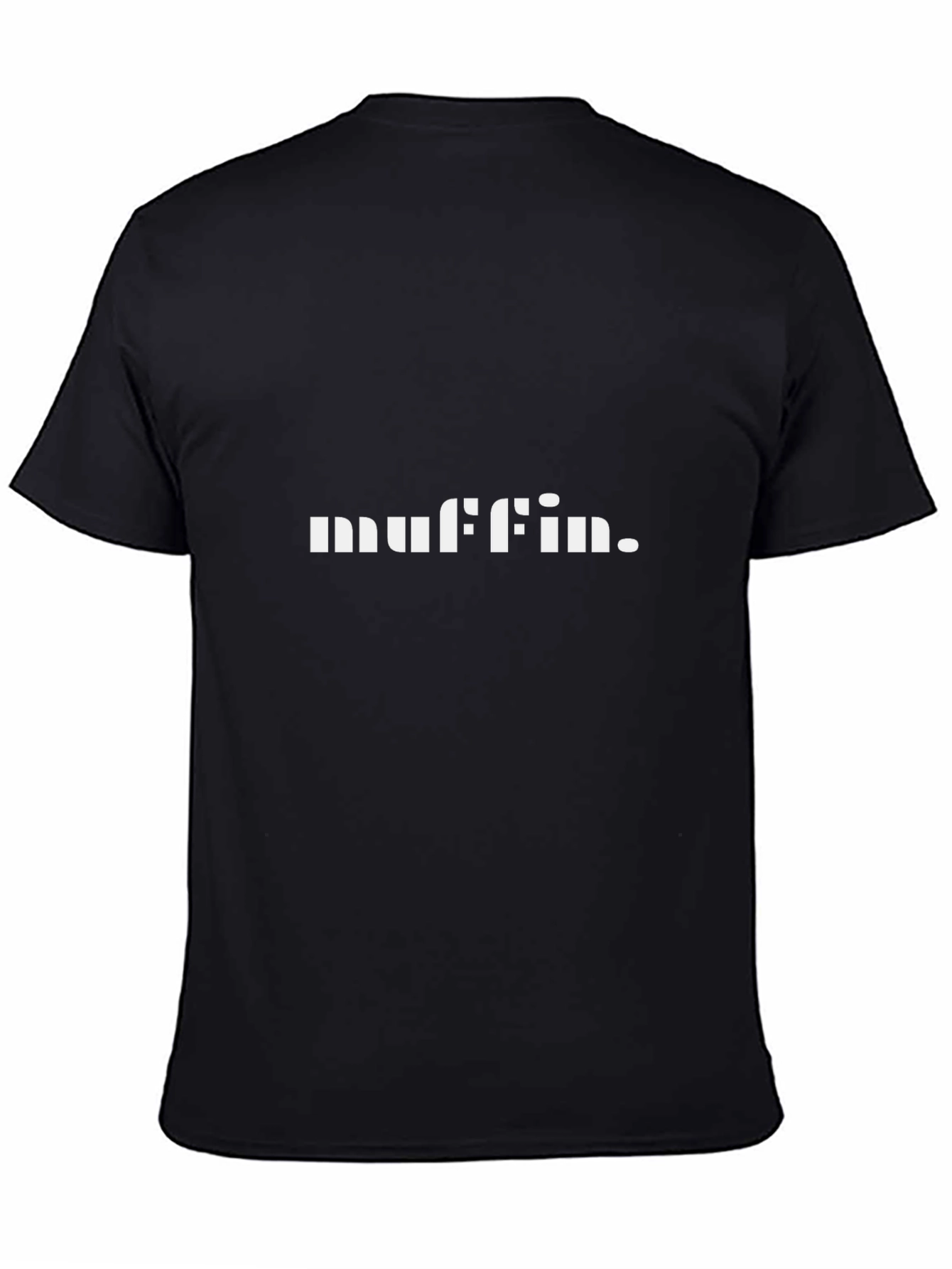 Muffin Graphic Tee - Stylish Black Cotton T-Shirt