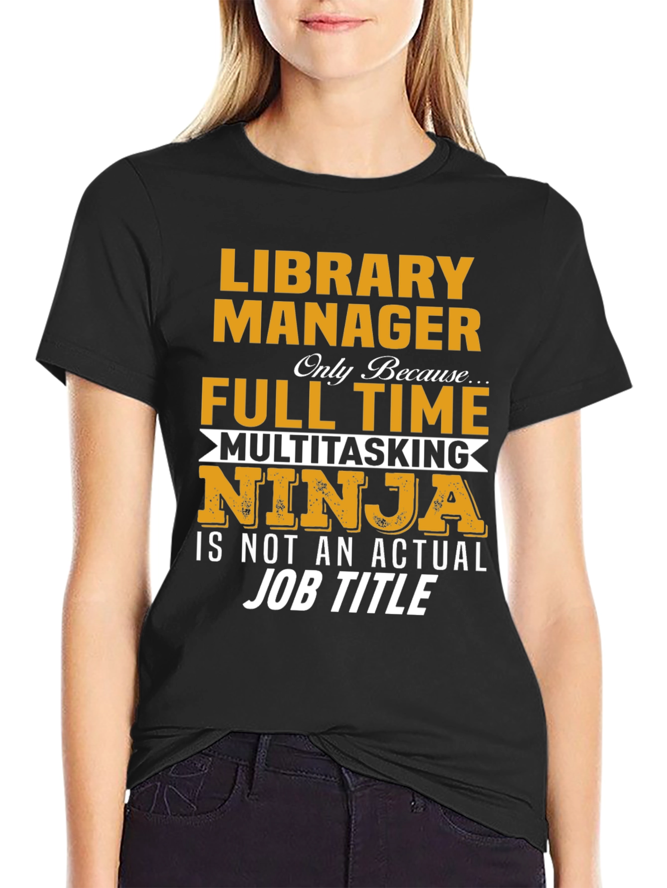 Library Manager Multitasking Ninja T-Shirt