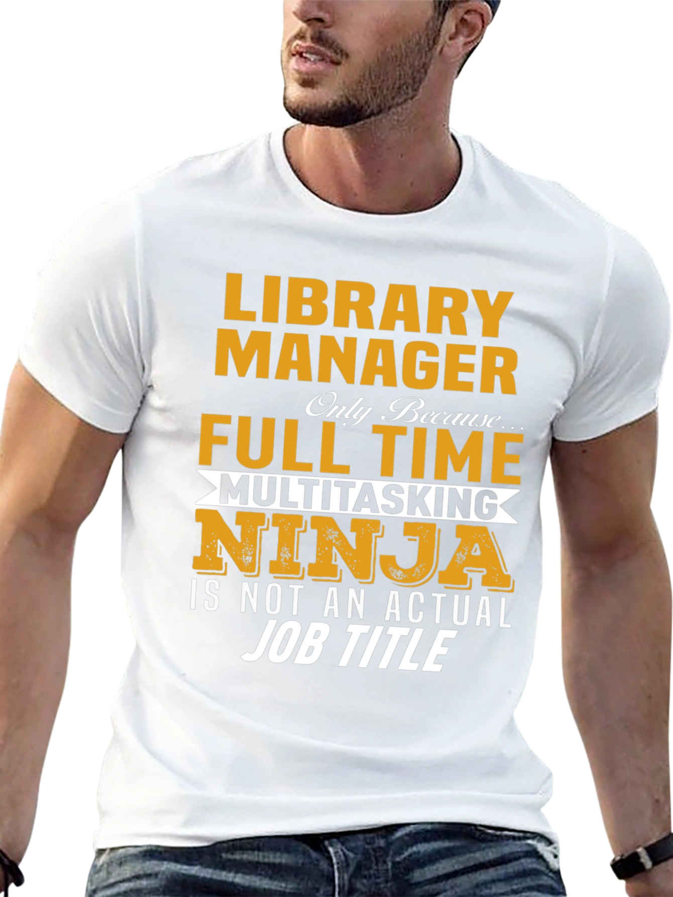 Library Manager Multitasking Ninja T-Shirt