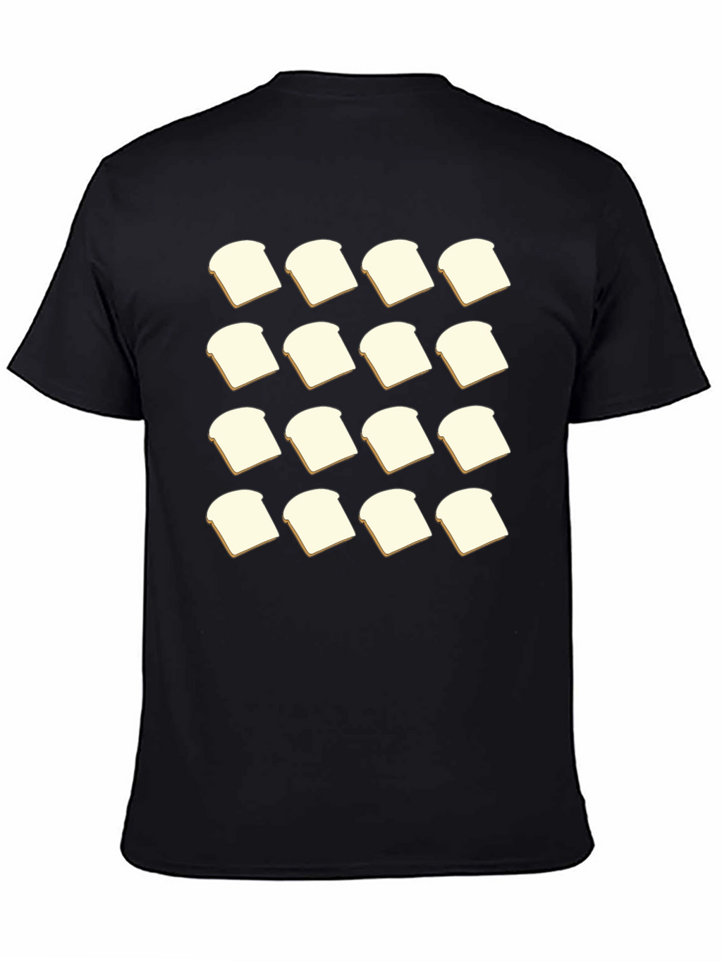 Bread Slice Pattern T-Shirt - Foodie Fashion