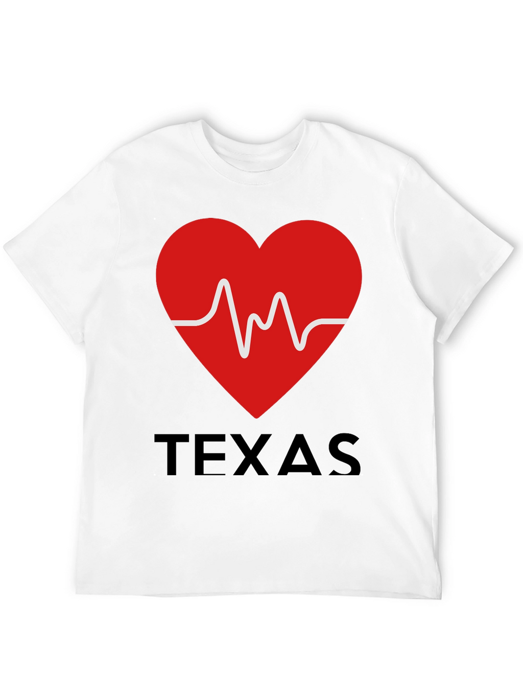 Texas Heartbeat Graphic T-Shirt