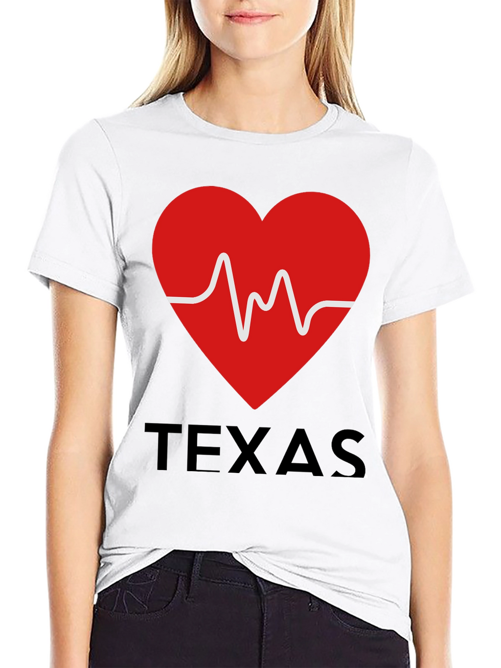 Texas Heartbeat Graphic T-Shirt