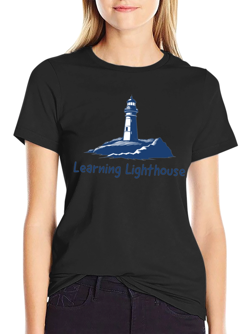 Learning Lighthouse Graphic Tee - Unisex Cotton Blend