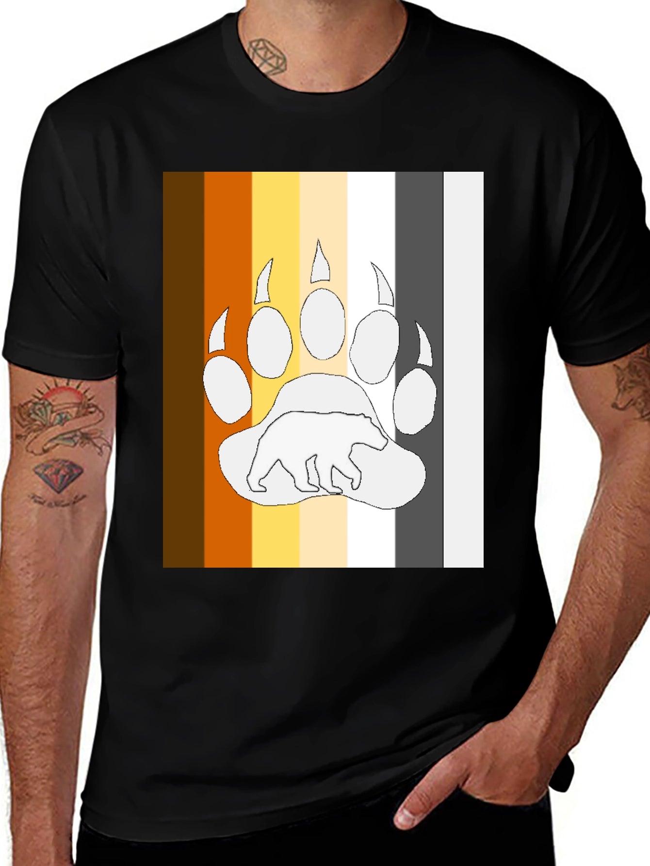 Bear Pride T-Shirt - LGBTQ+ Bear Paw