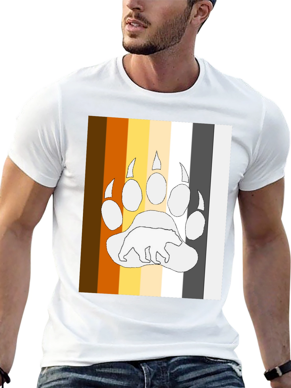 Bear Pride T-Shirt - LGBTQ+ Bear Paw