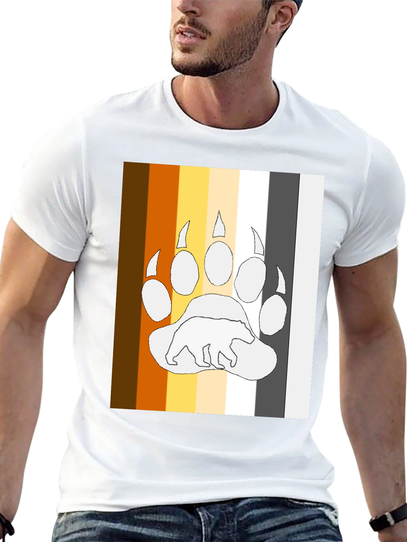Bear Pride T-Shirt - LGBTQ+ Bear Paw
