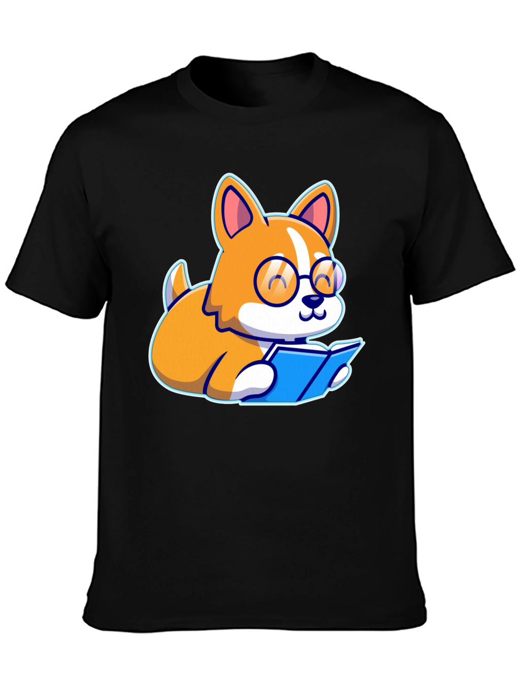 Bookworm Corgi Graphic Tee