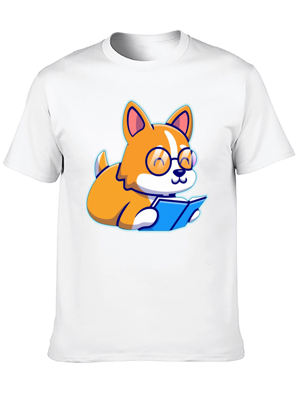 Bookworm Corgi Graphic Tee
