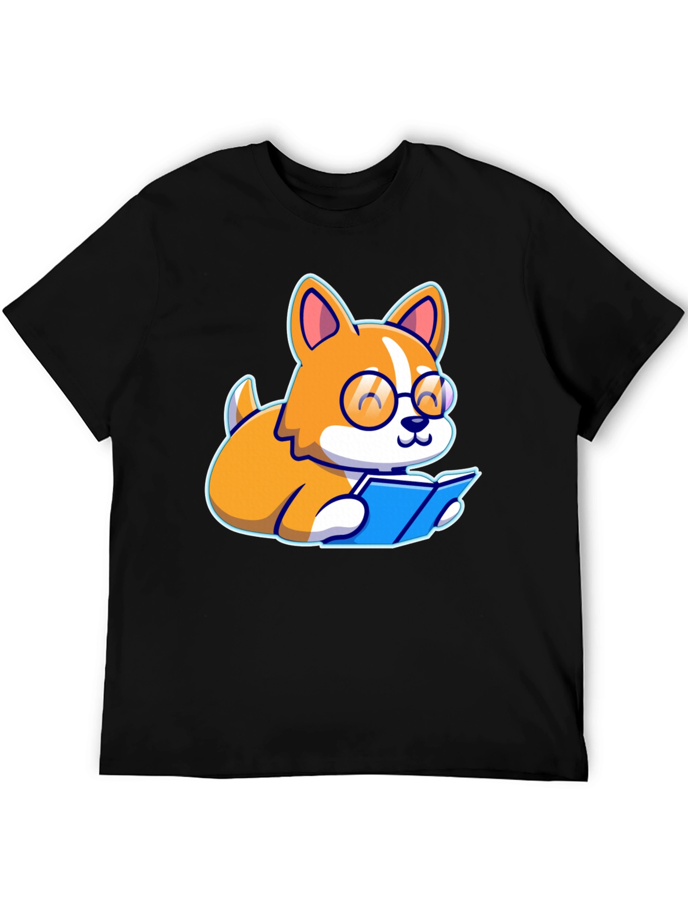 Bookworm Corgi Graphic Tee