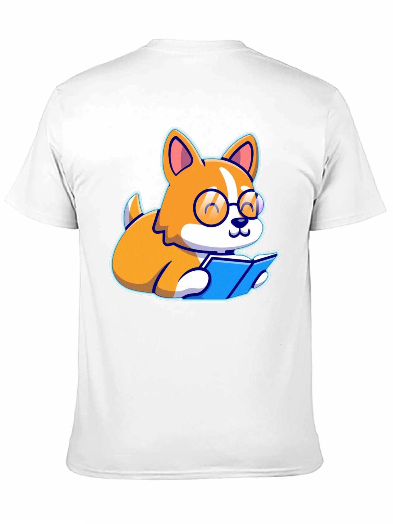 Bookworm Corgi Graphic Tee
