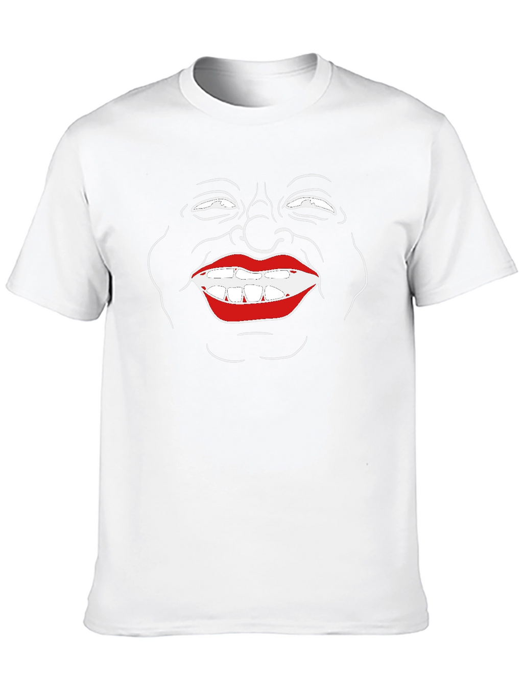 Funny Face Graphic Black T-Shirt