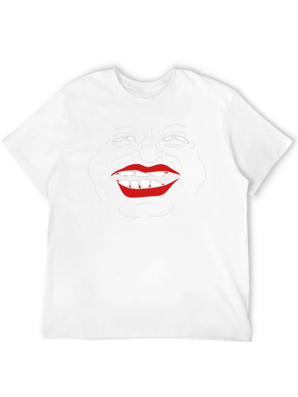 Funny Face Graphic Black T-Shirt