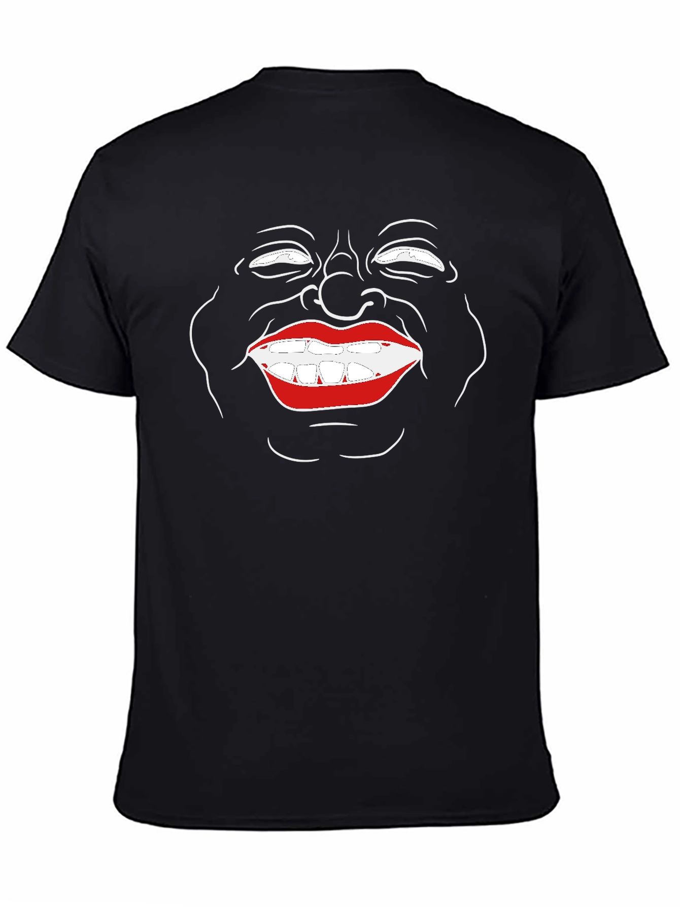 Funny Face Graphic Black T-Shirt