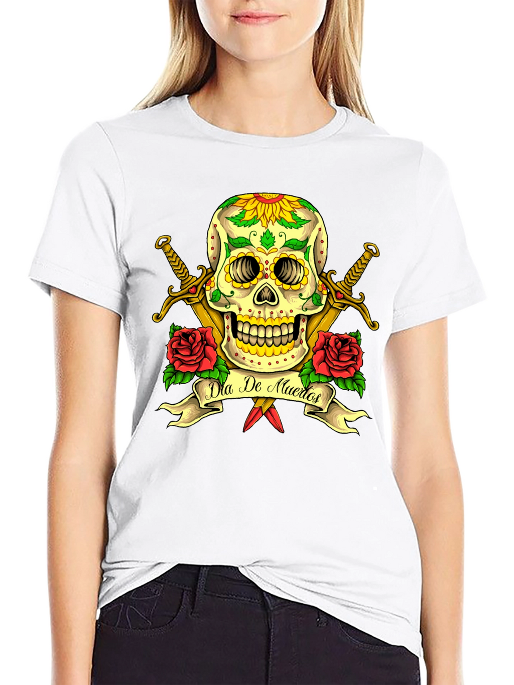 Dia de Muertos Skull T-Shirt