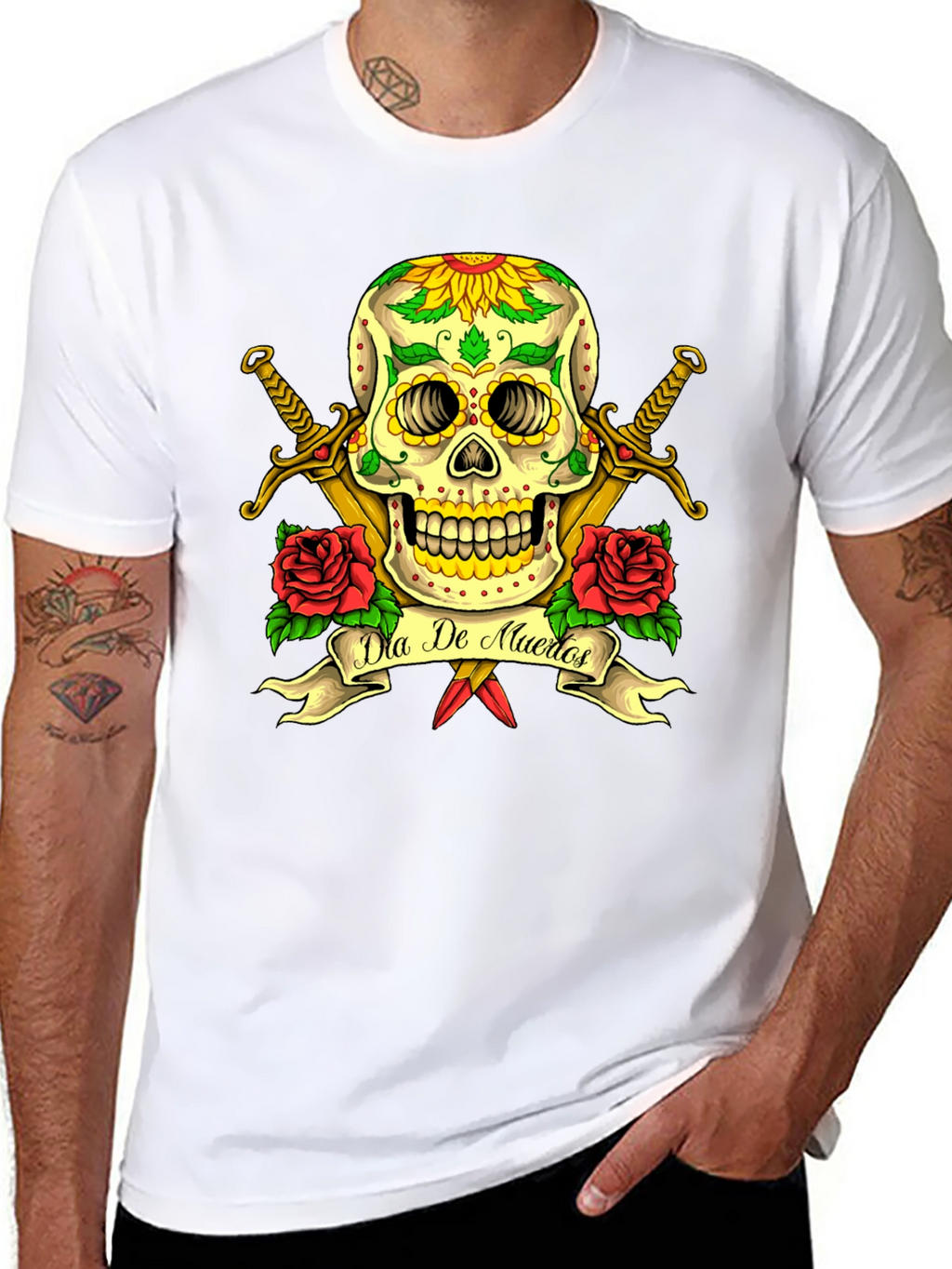 Dia de Muertos Skull T-Shirt