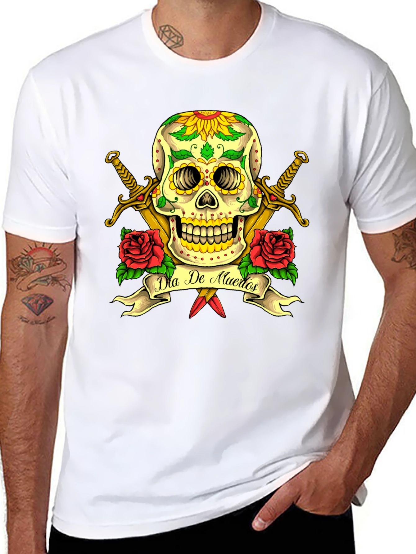 Dia de Muertos Skull T-Shirt