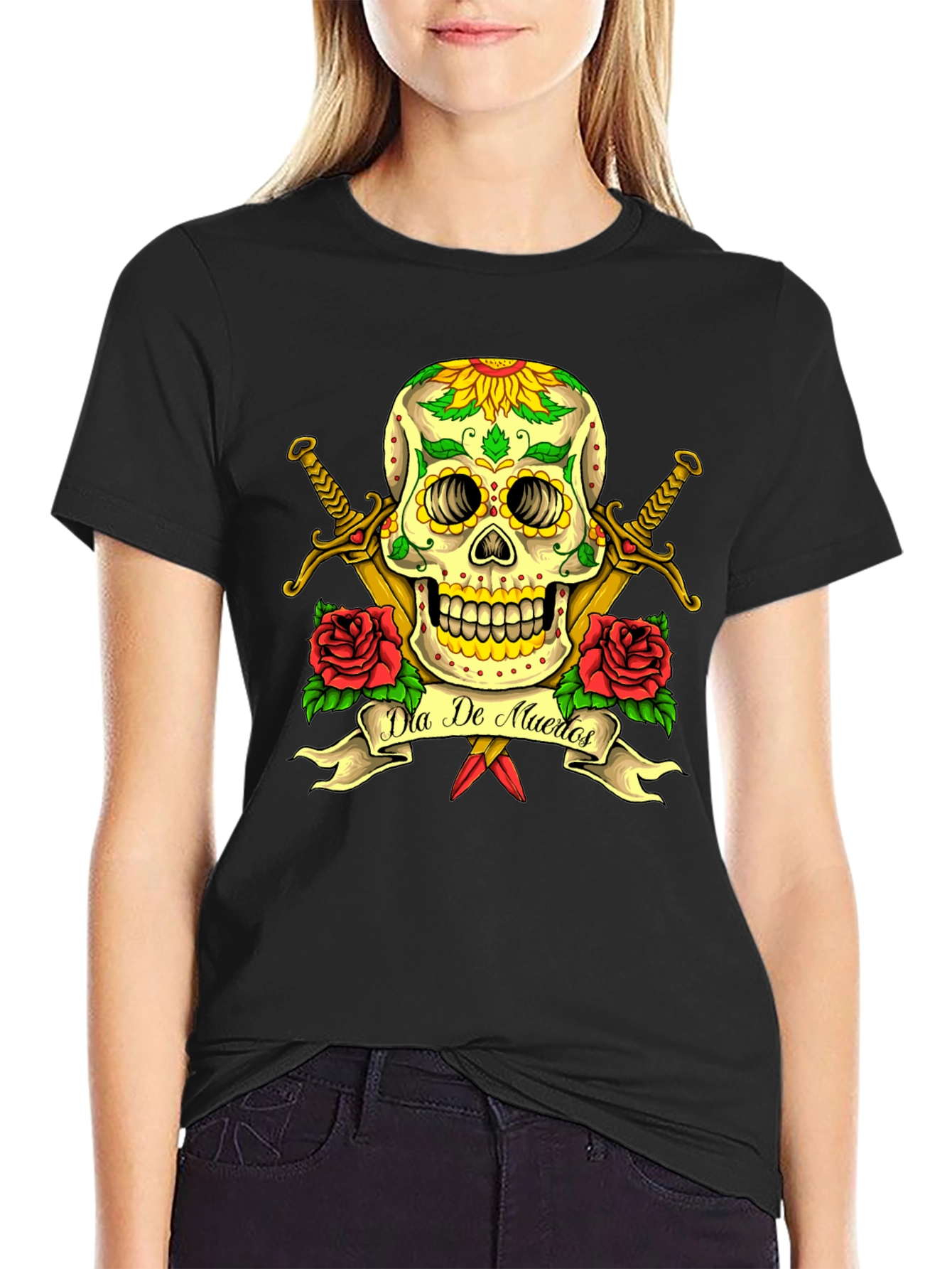 Dia de Muertos Skull T-Shirt