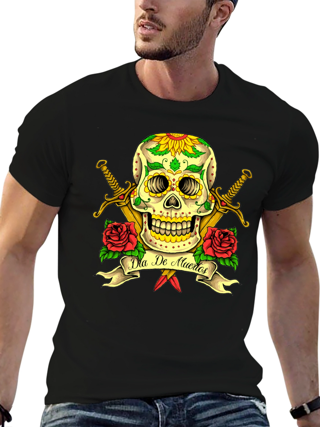 Dia de Muertos Skull T-Shirt