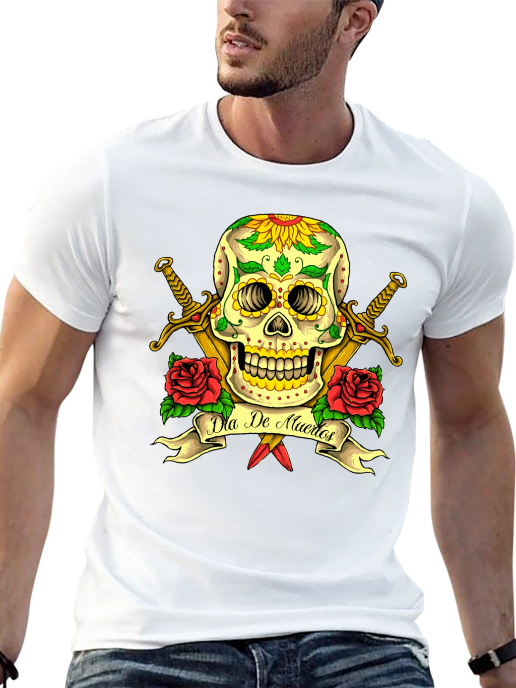 Dia de Muertos Skull T-Shirt