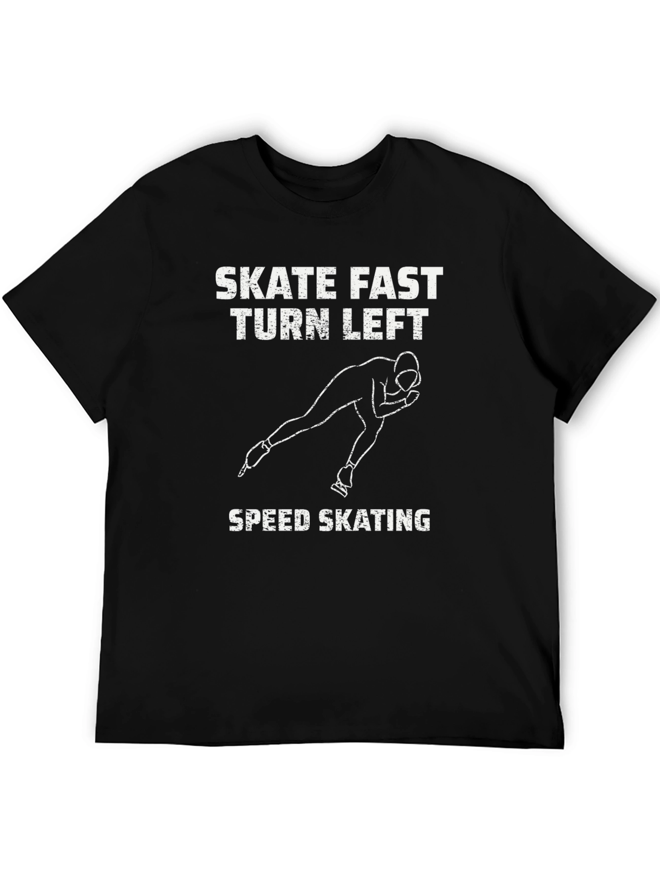 Skate Fast Turn Left Speed Skating T-Shirt