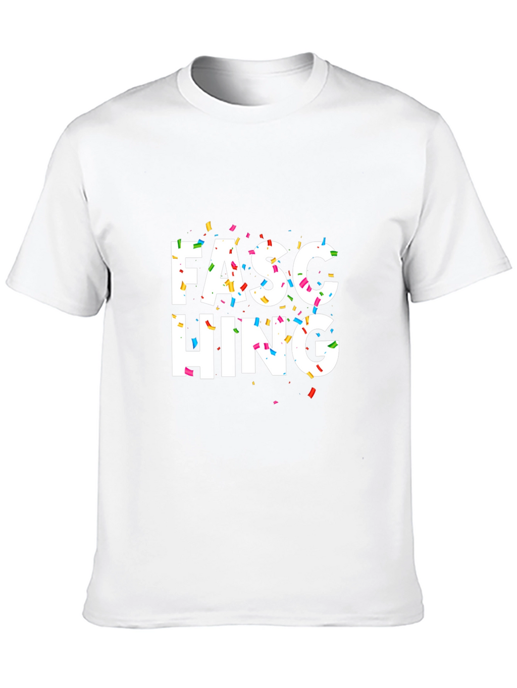 Fasching Confetti Black T-Shirt