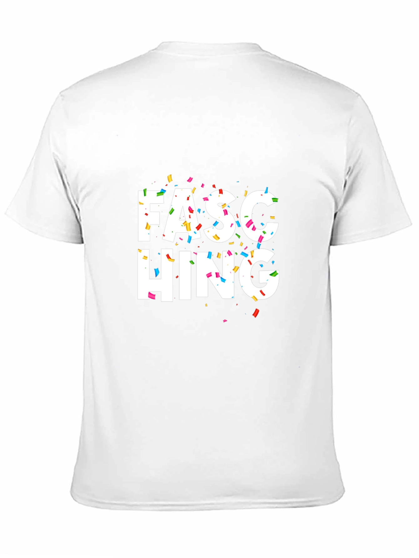 Fasching Confetti Black T-Shirt