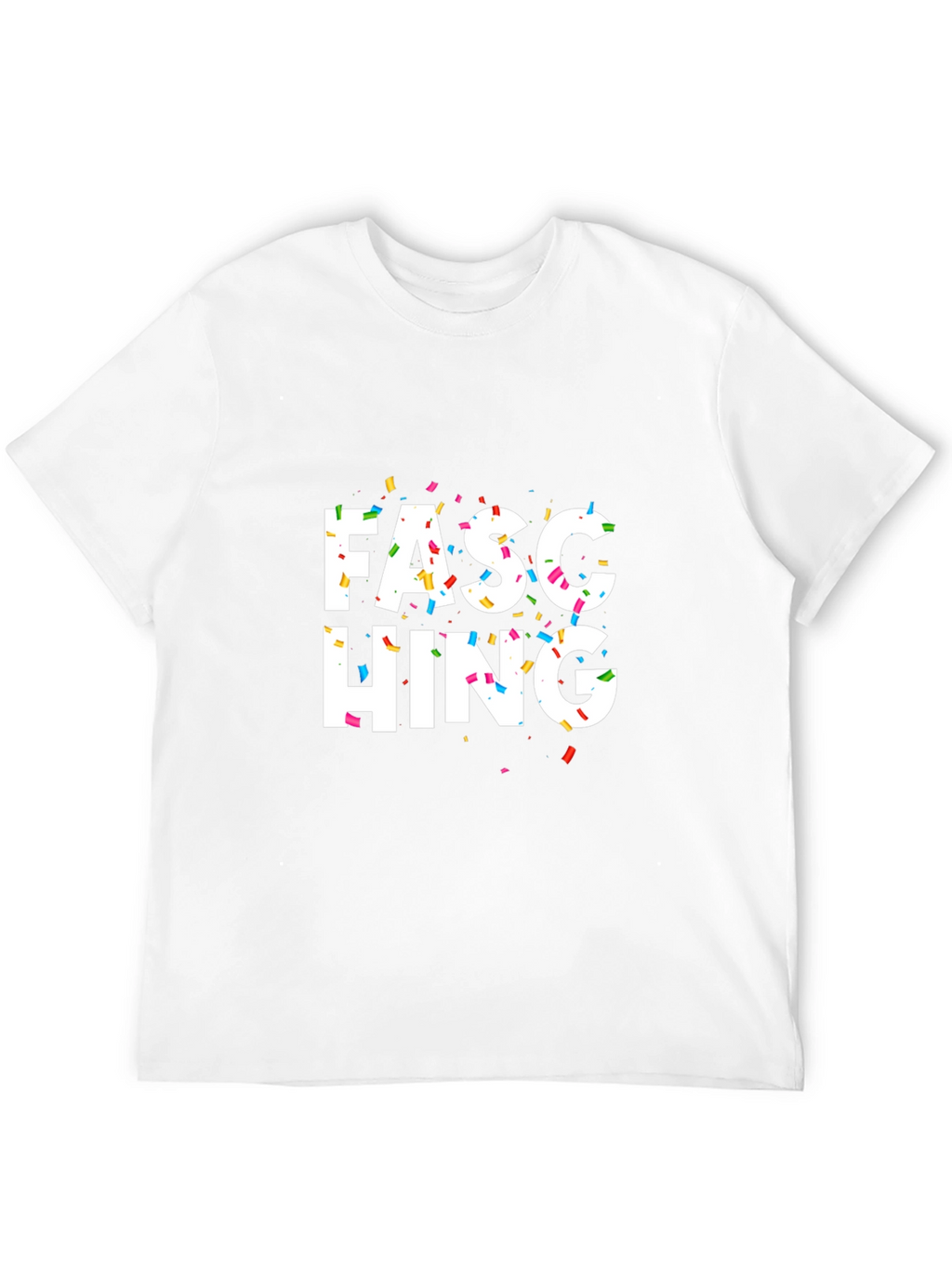Fasching Confetti Black T-Shirt
