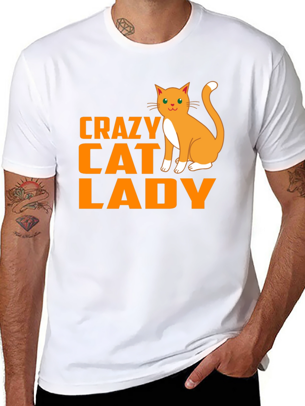 Crazy Cat Lady Black T-Shirt