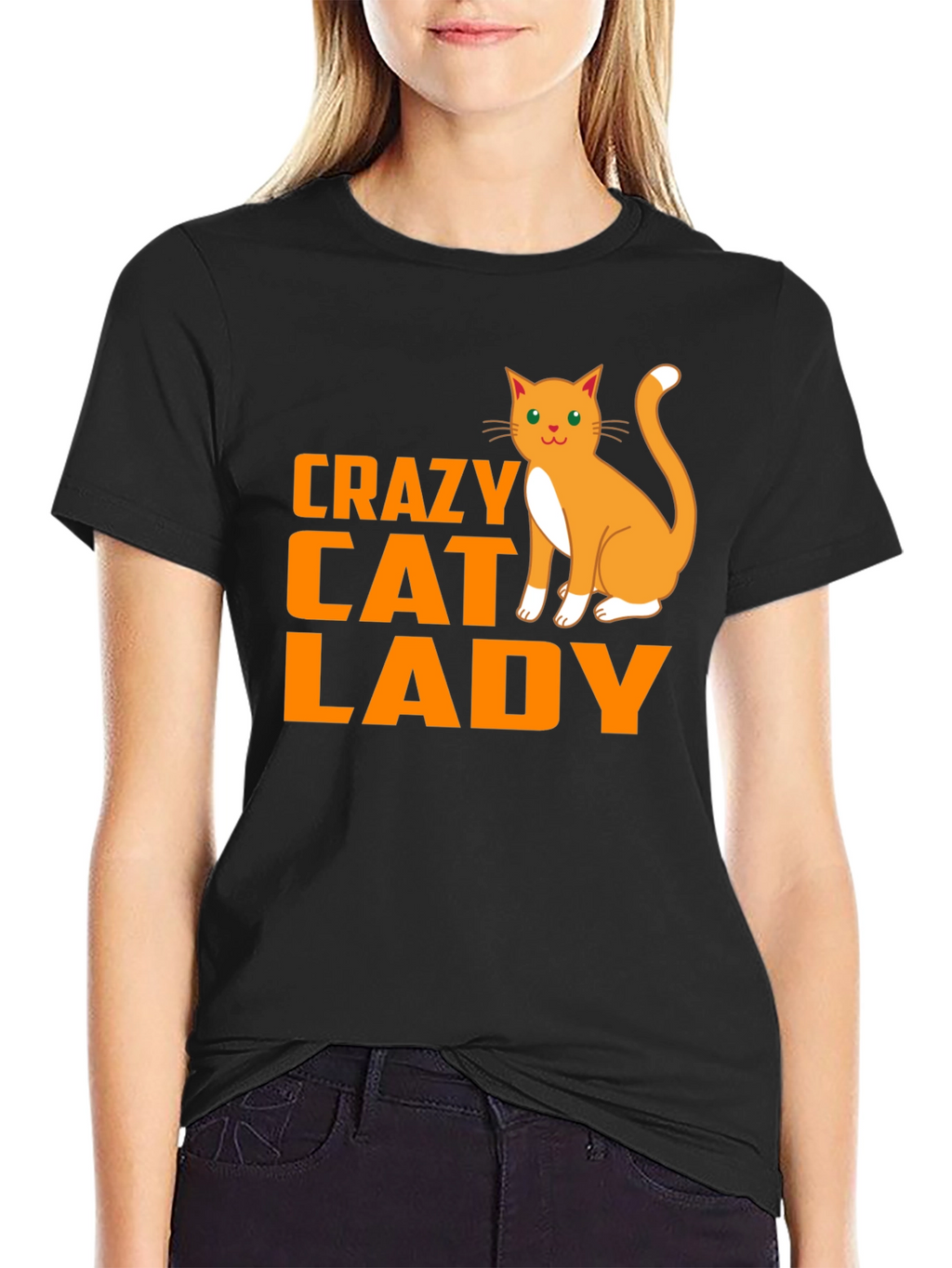 Crazy Cat Lady Black T-Shirt