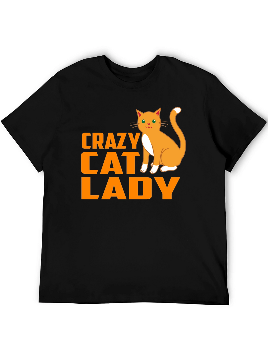 Crazy Cat Lady Black T-Shirt