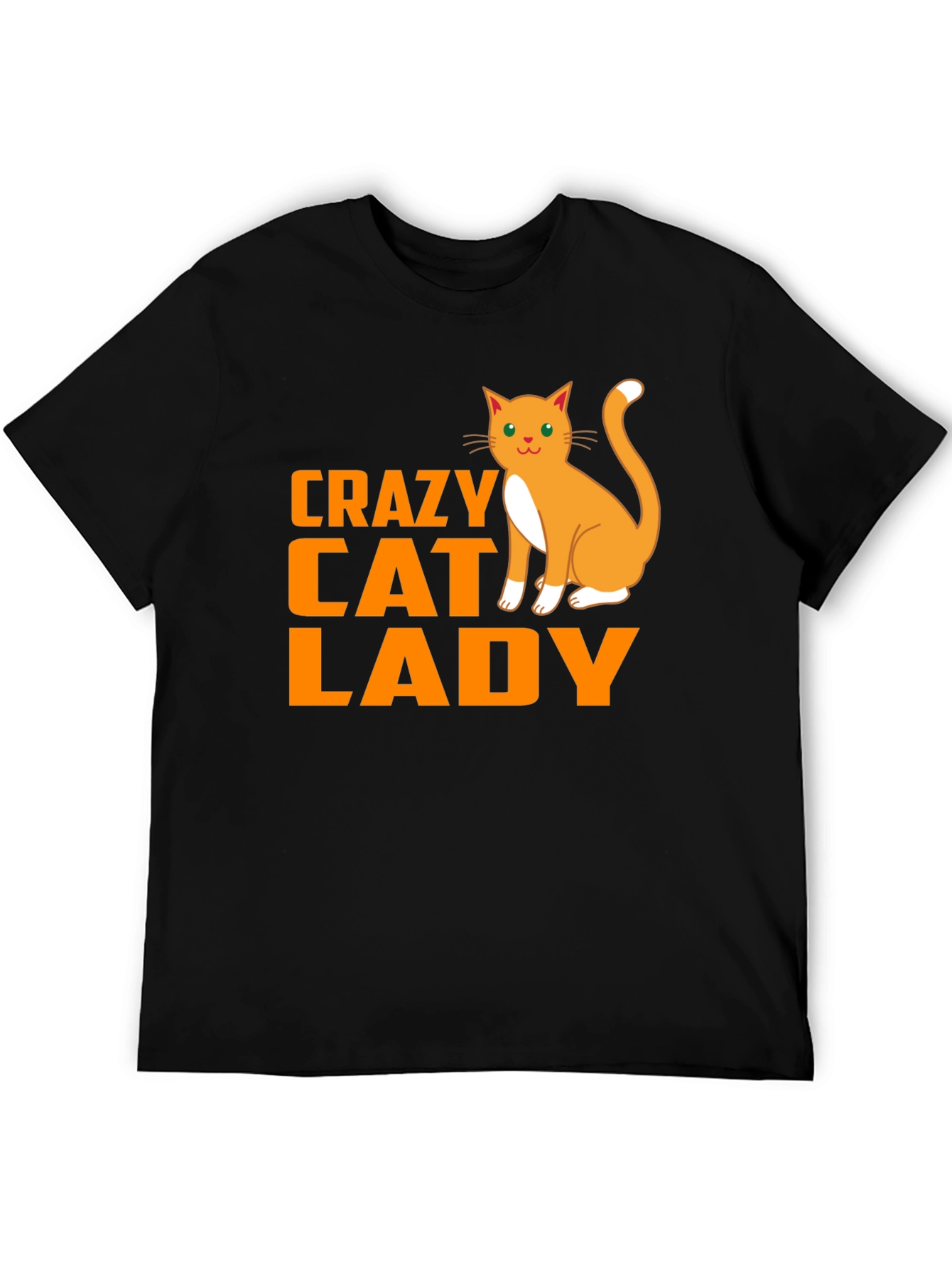 Crazy Cat Lady Black T-Shirt