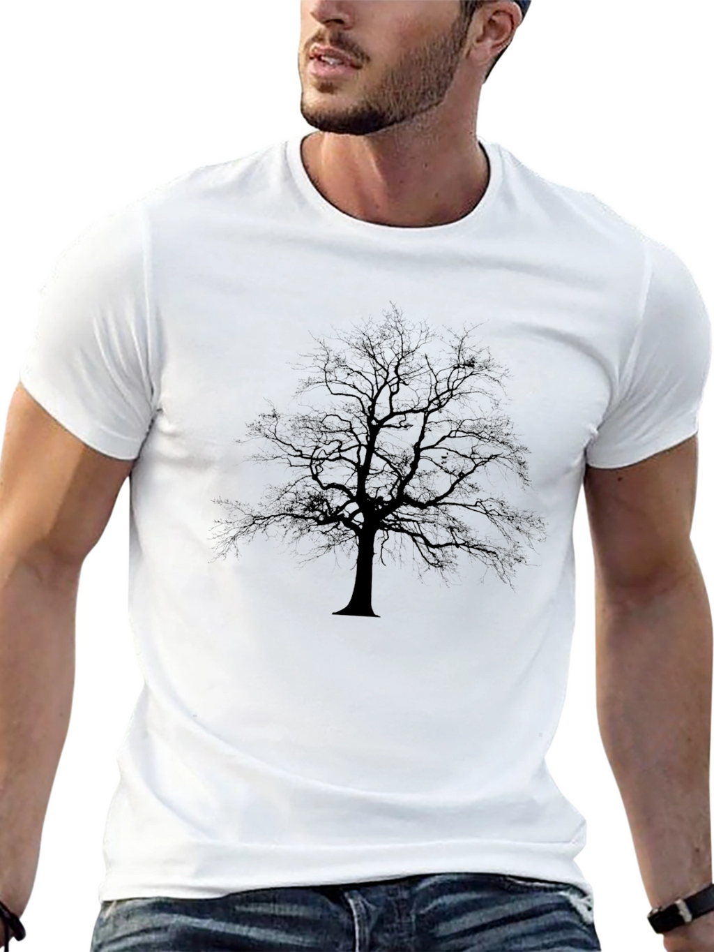 Black Tree Silhouette T-Shirt