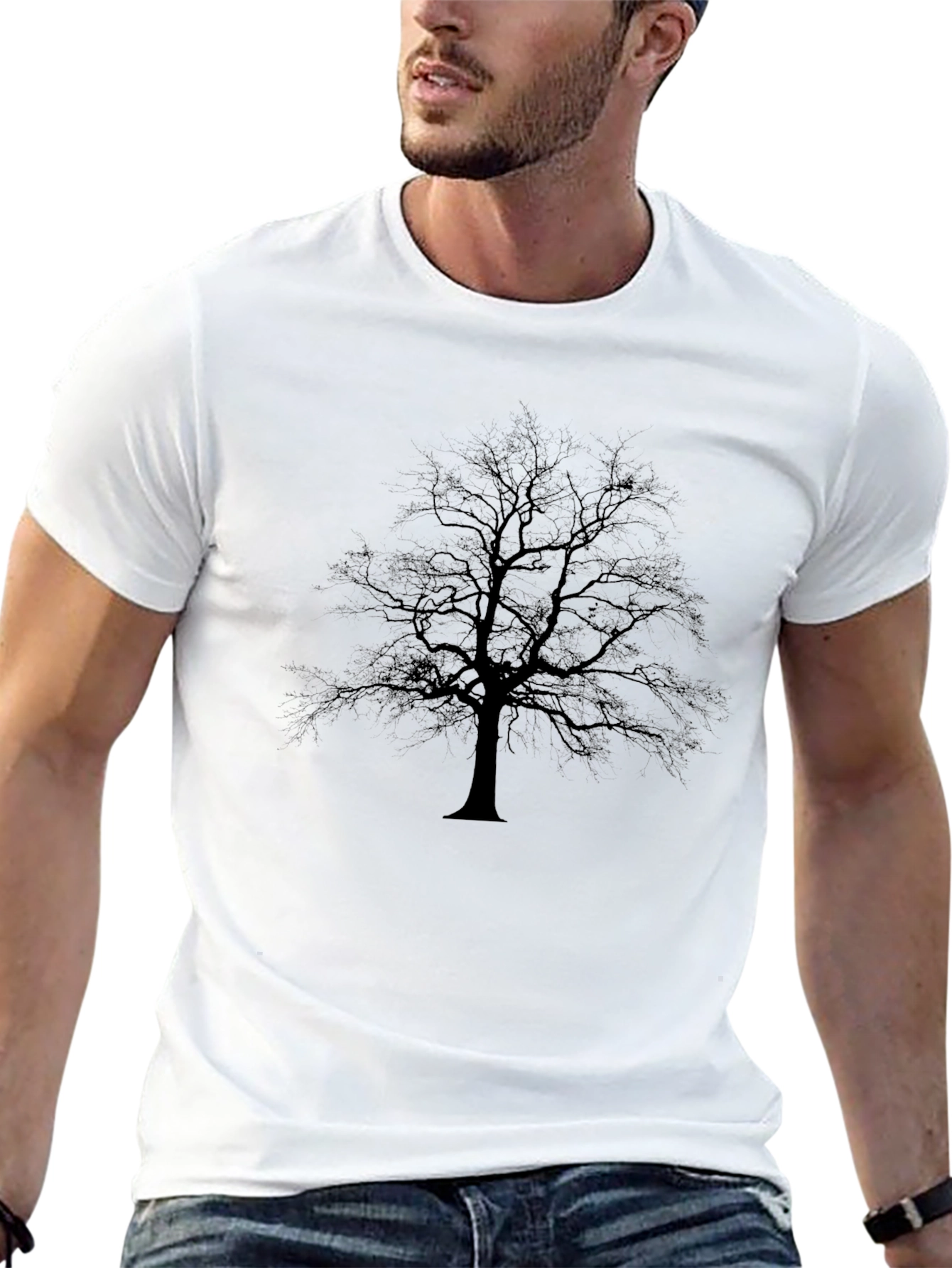 Black Tree Silhouette T-Shirt
