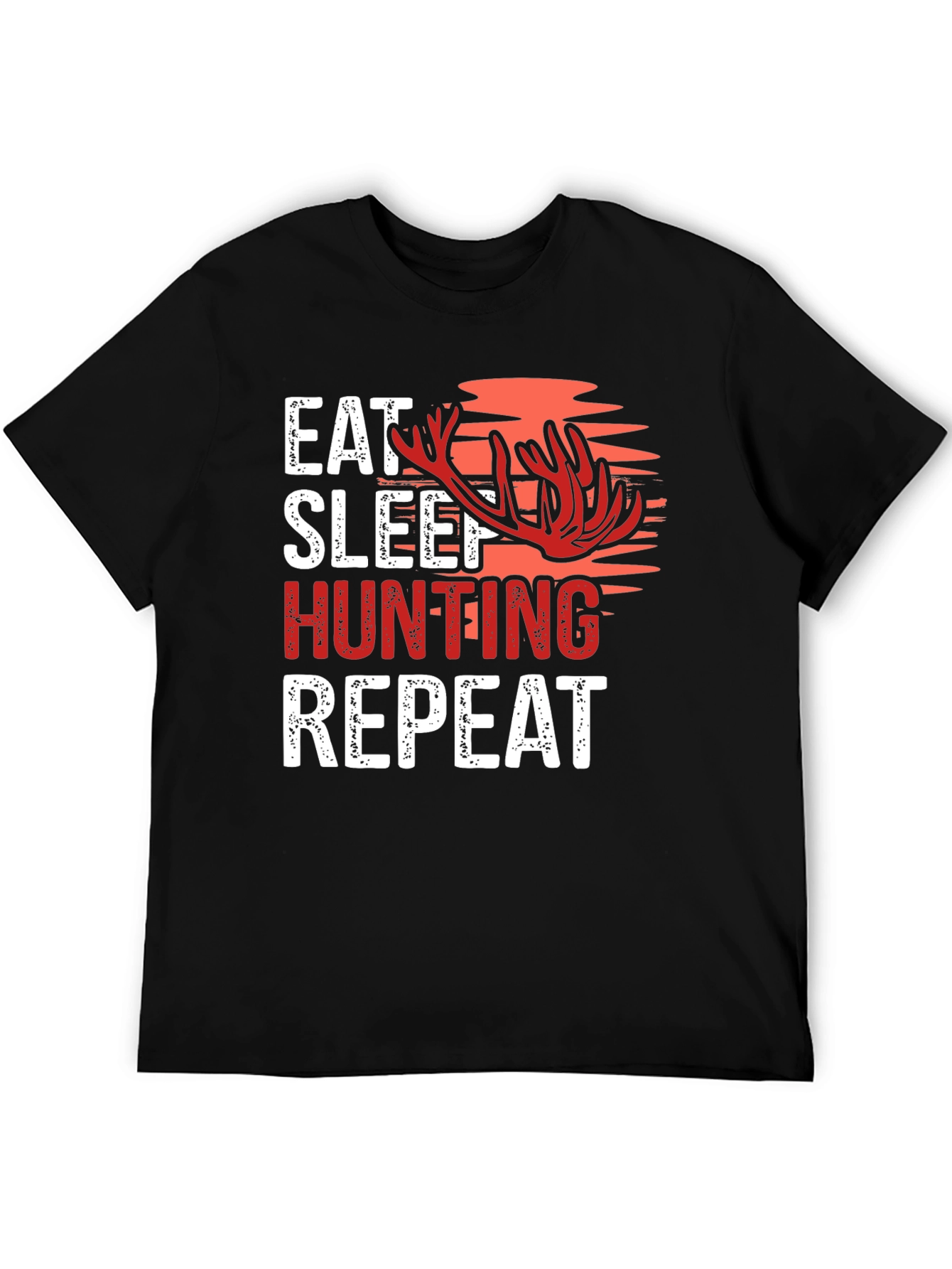 Eat Sleep Hunting Repeat Graphic Tee