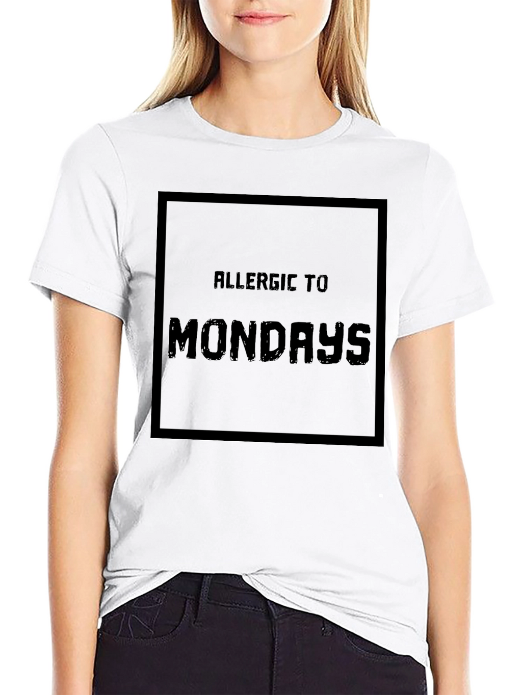 Allergic to Mondays T-Shirt - Black