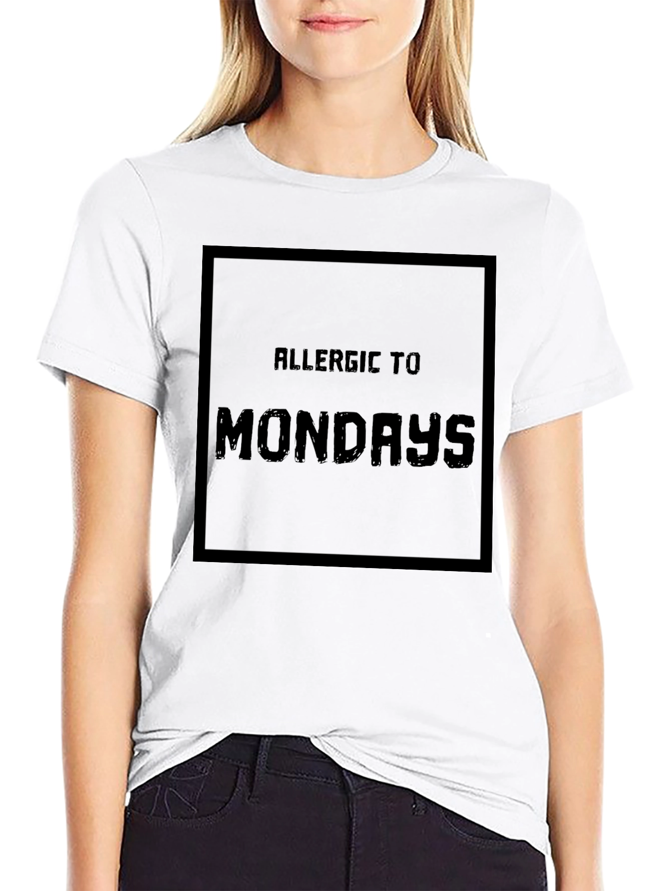 Allergic to Mondays T-Shirt - Black