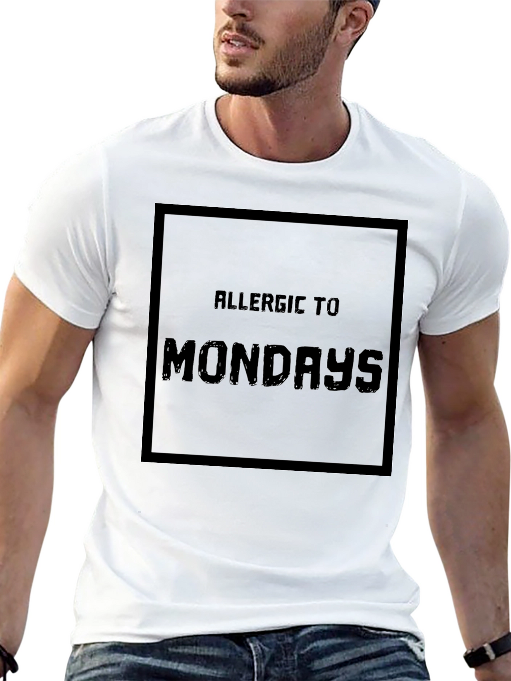 Allergic to Mondays T-Shirt - Black