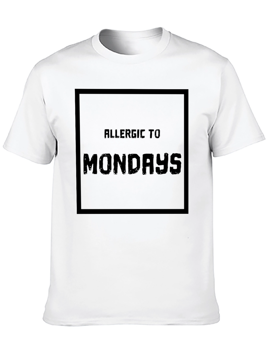 Allergic to Mondays T-Shirt - Black