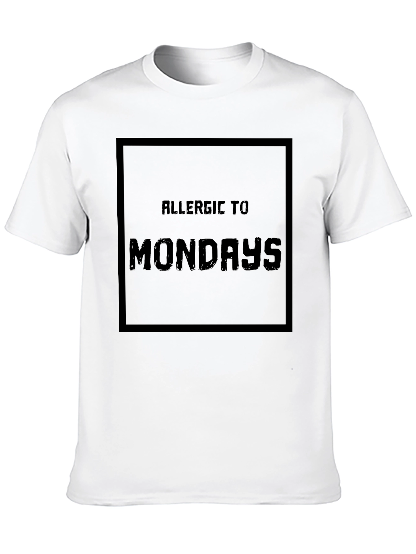 Allergic to Mondays T-Shirt - Black