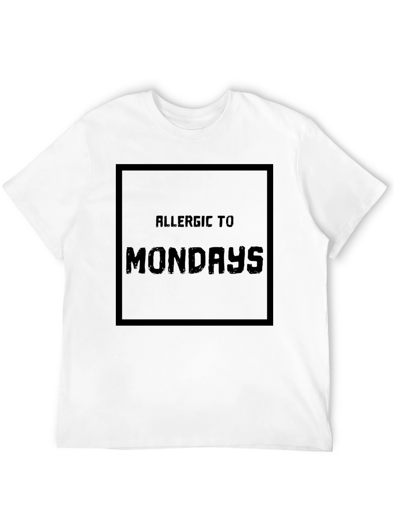 Allergic to Mondays T-Shirt - Black
