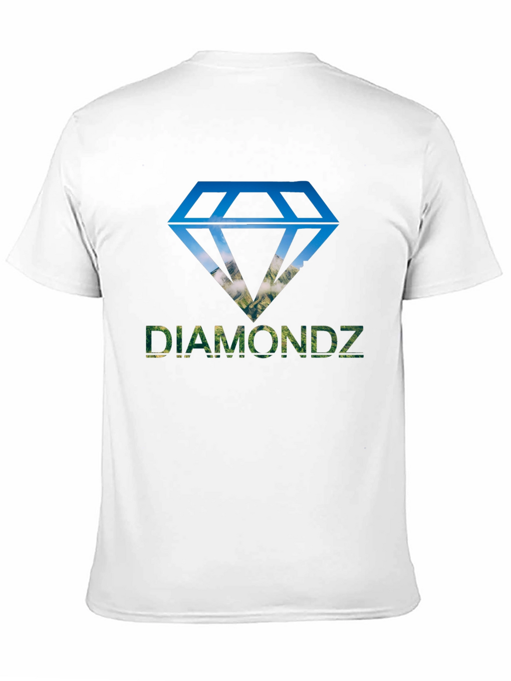 Diamondz Graphic Print Mens Black T-Shirt