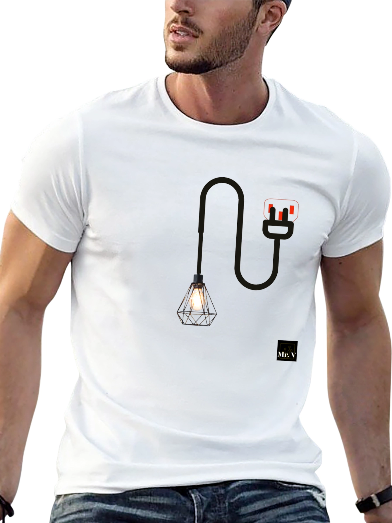 Unique Lamp Graphic T-Shirt