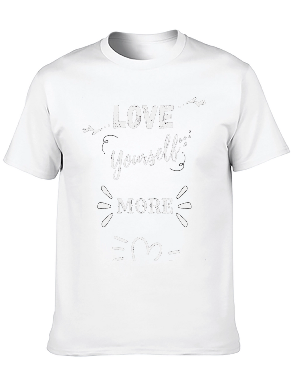 Love Yourself More Graphic T-Shirt - Black