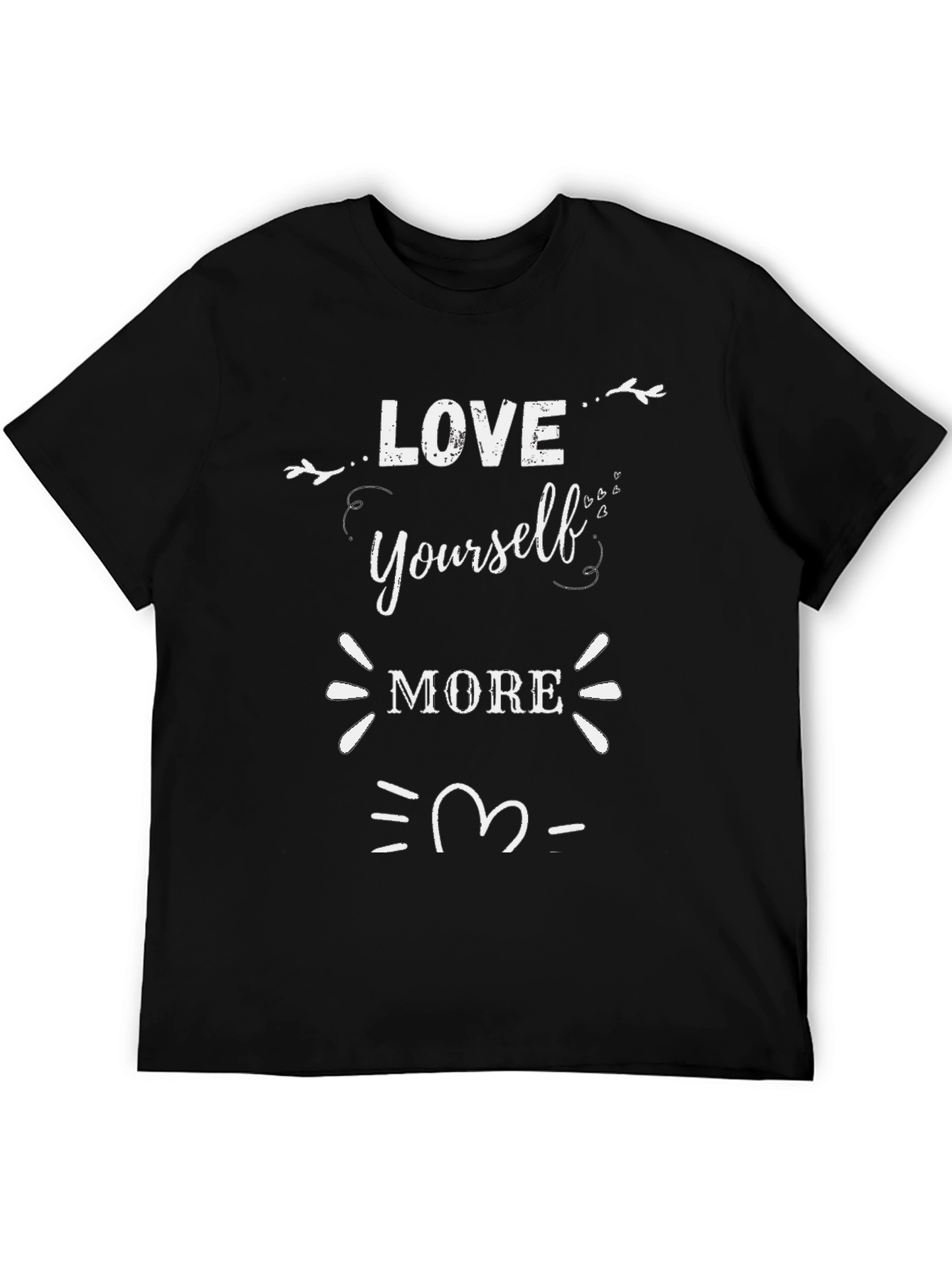 Love Yourself More Graphic T-Shirt - Black