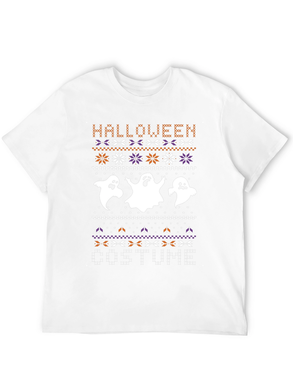Halloween Costume Ghost Knit Style T-Shirt