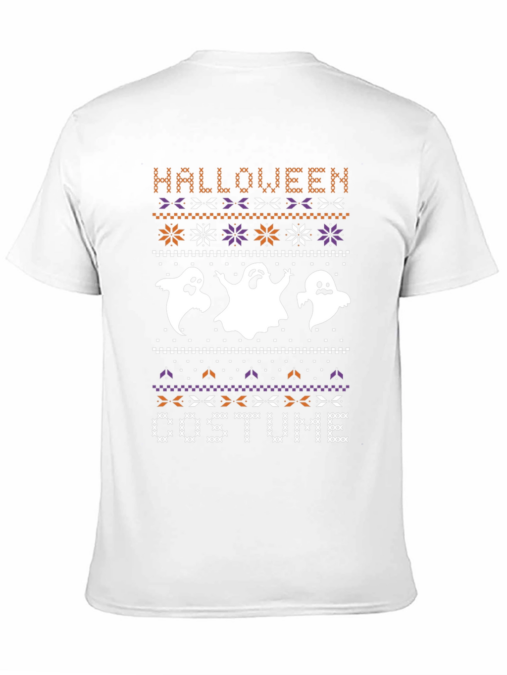 Halloween Costume Ghost Knit Style T-Shirt